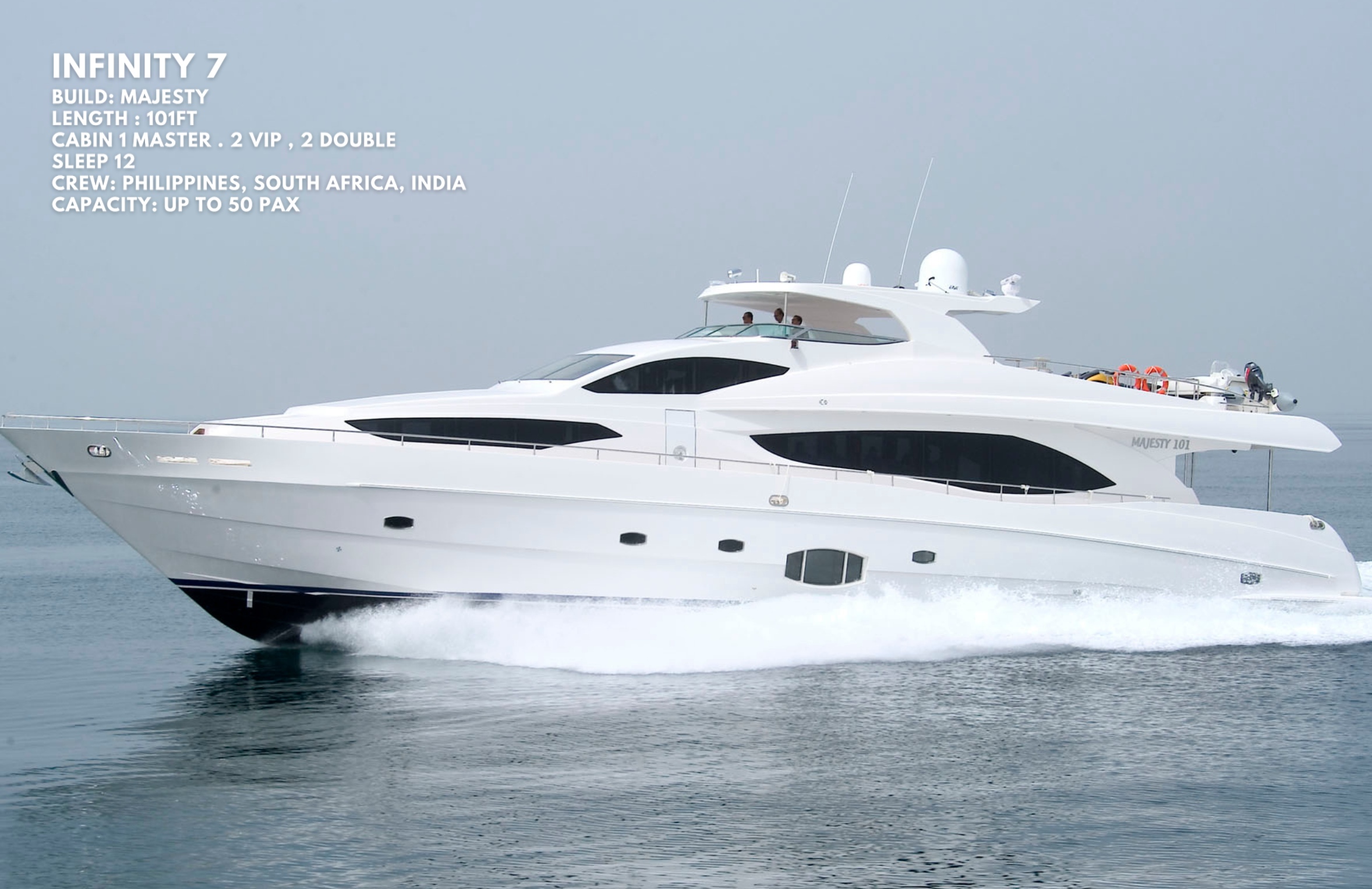 The Empire yacht for large groups