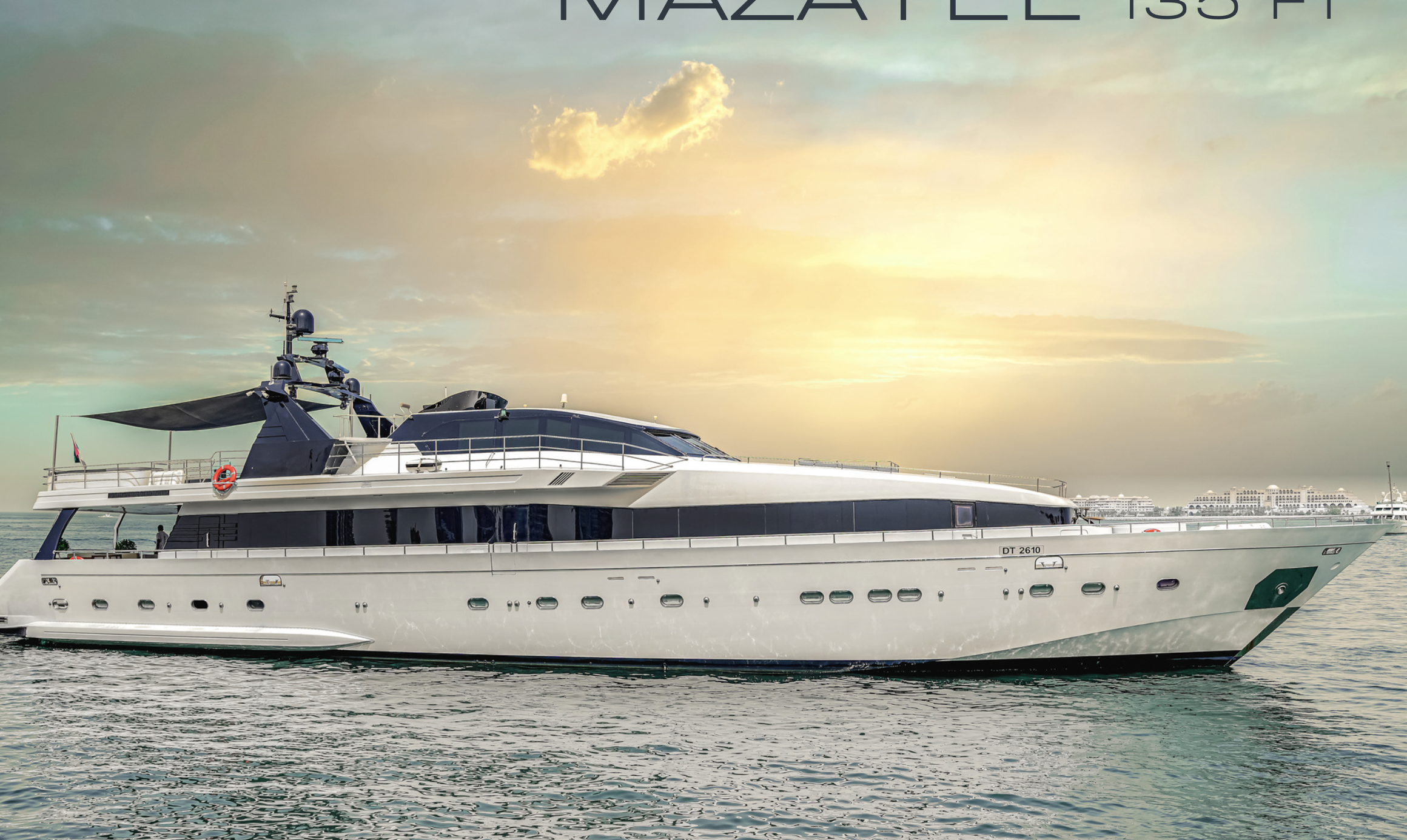 The Horizon yacht on the water