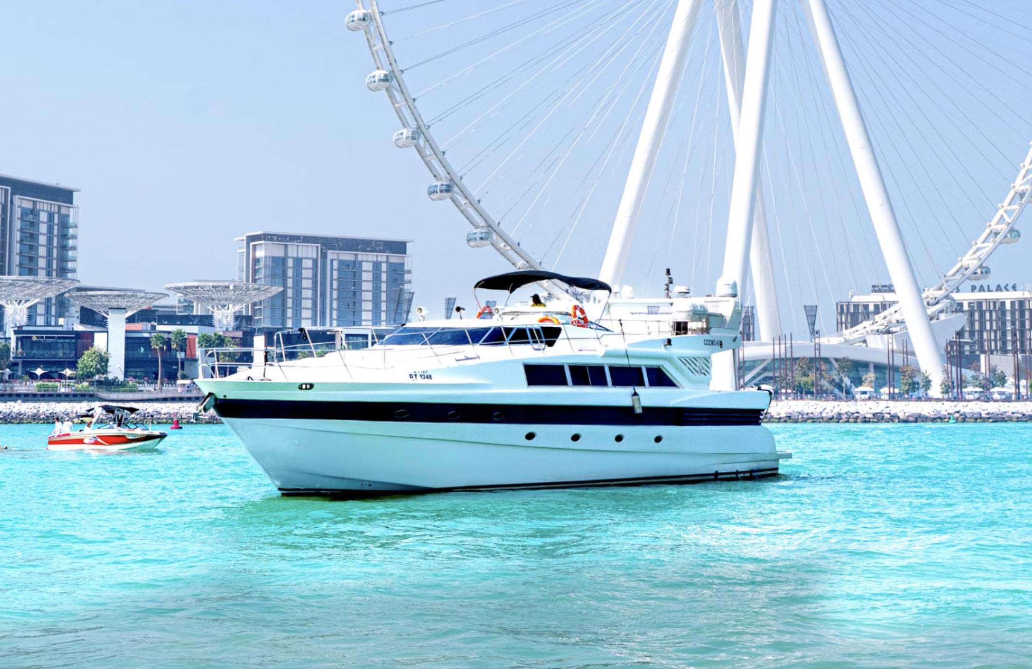 The Mirage yacht in Dubai marina